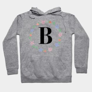 “B” initial Hoodie